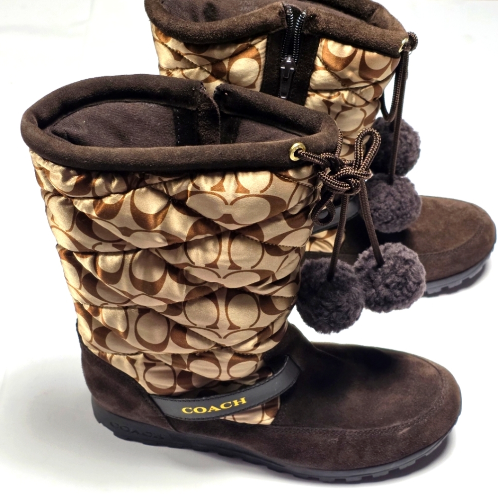 Coach Women's Brown Winter Boots Size 10B